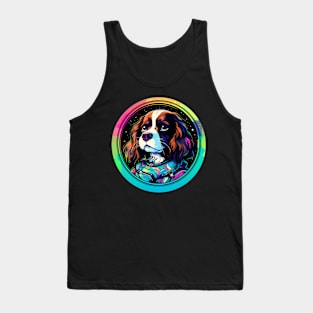 Cavalier King Charles Spaniel Cosmic Space Dogs Galaxy Astronaut Tank Top